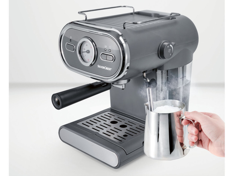  Zobrazit na celou obrazovku SILVERCREST® KITCHEN TOOLS Espresso kávovar SEM 1100 D3, antracitová - Obrázek 6