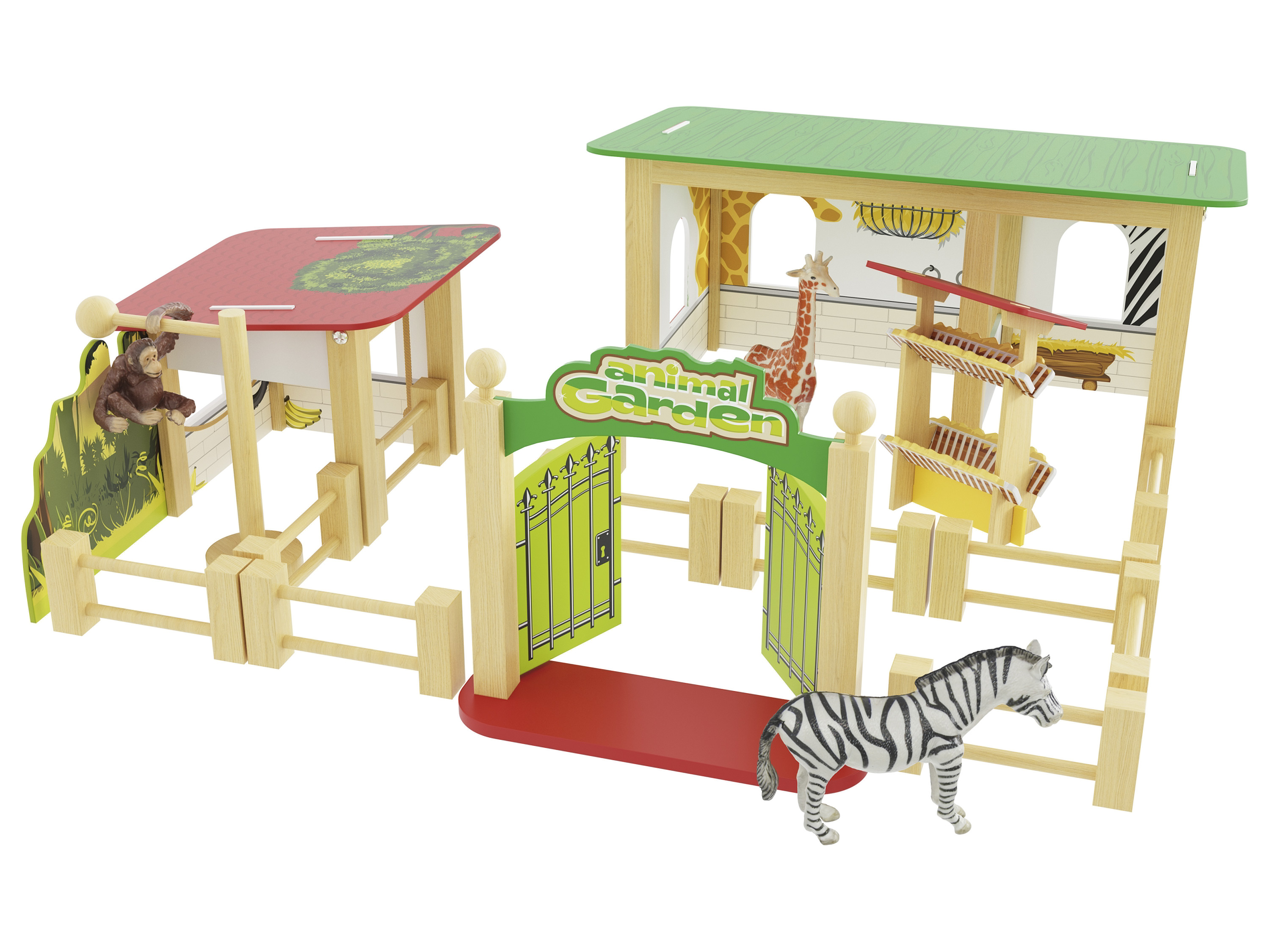 Playtive Dřevěný statek / Zoologická zahrada / Pohádkový strom (zoologická zahrada)