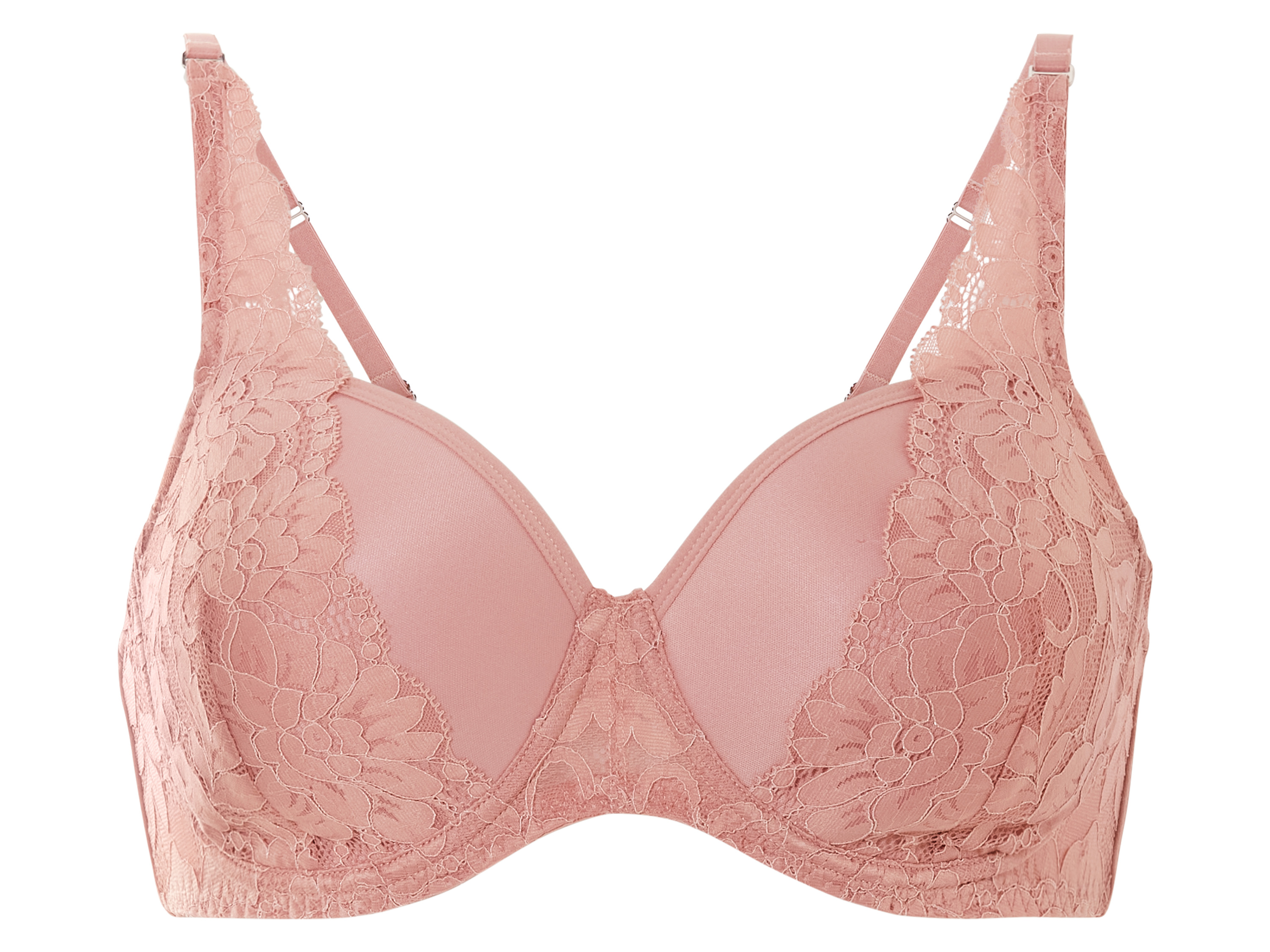 esmara® Dámská podprsenka s krajkou (světle růžová, 80B)
