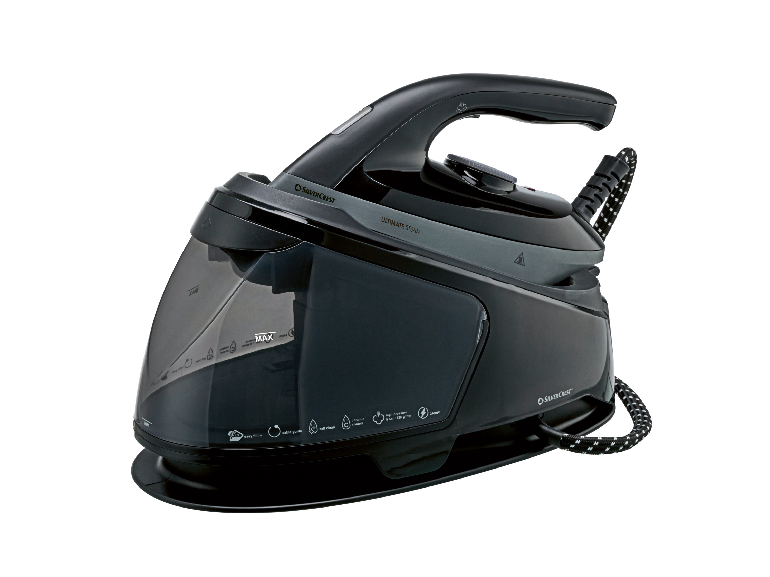 Silvercrest® Napařovací žehlička s parní stanicí Sdsb 2400 B1