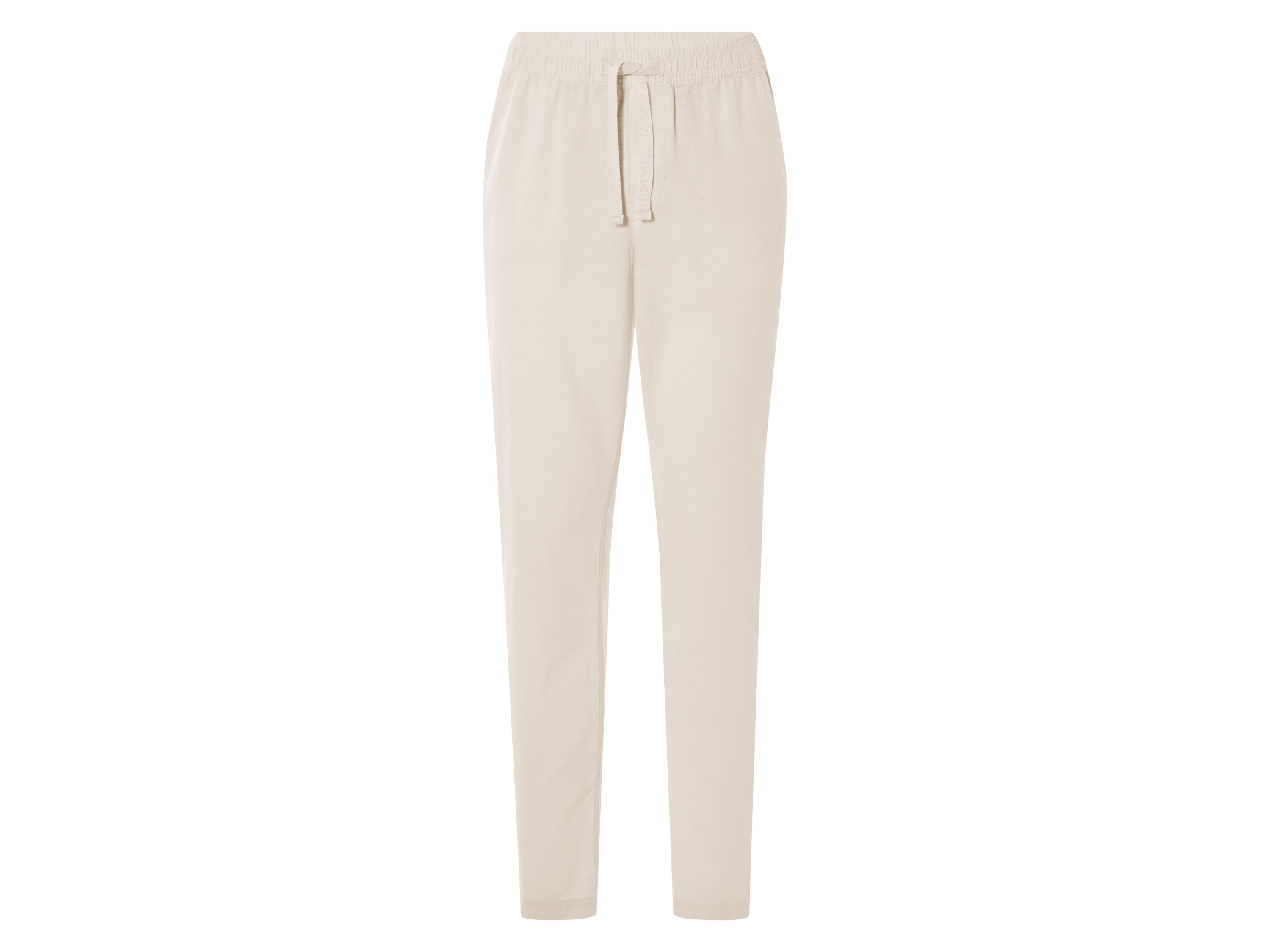 Livergy® Pánské kalhoty "Straight Fit" s podílem lnu (béžová, XXL (60/62))