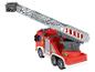 Červené hračkářské hasičské auto s výsuvným žebříkem