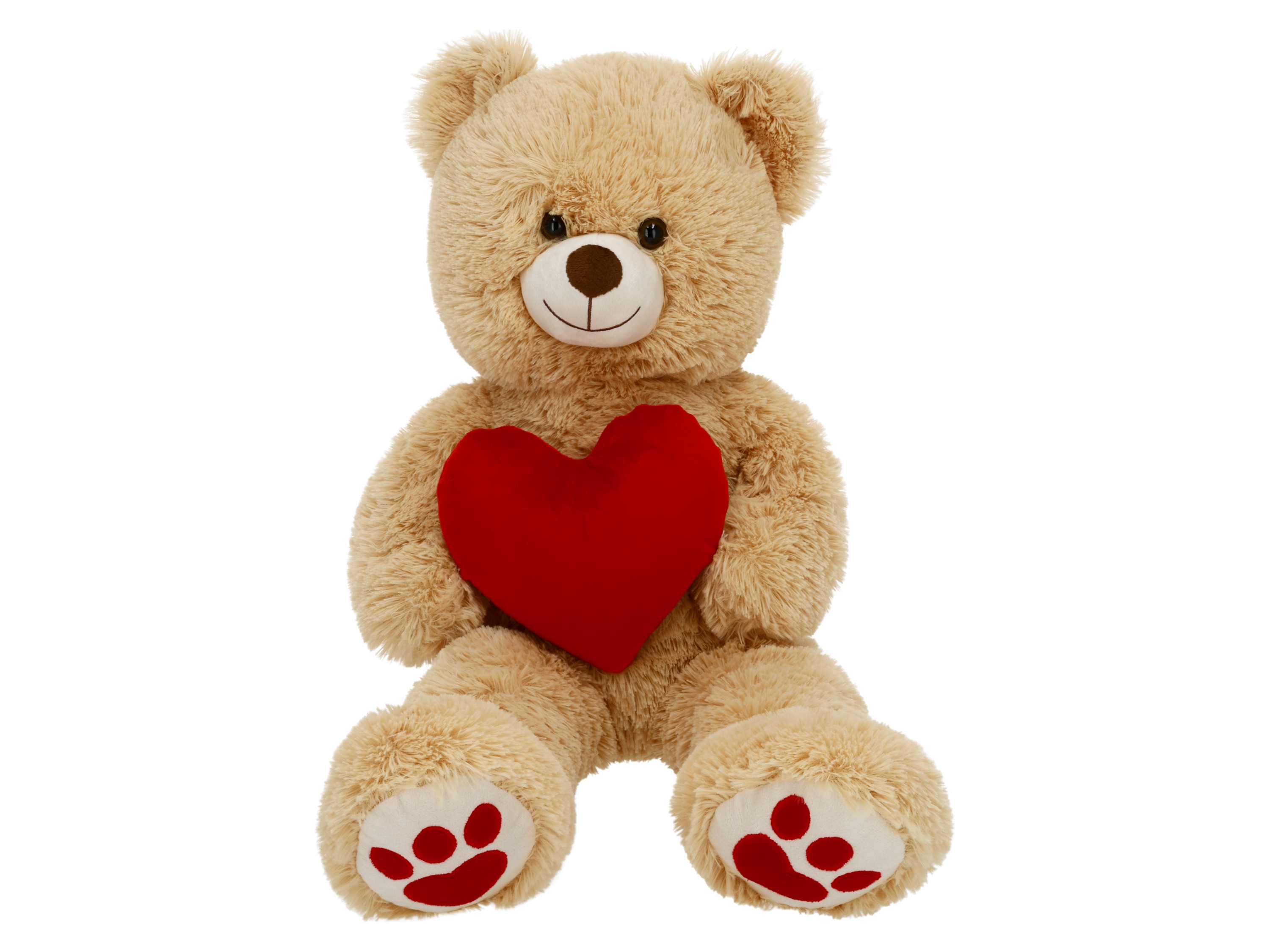 Valentýnské plyšové zvířátko, 80 cm (medvídek)
