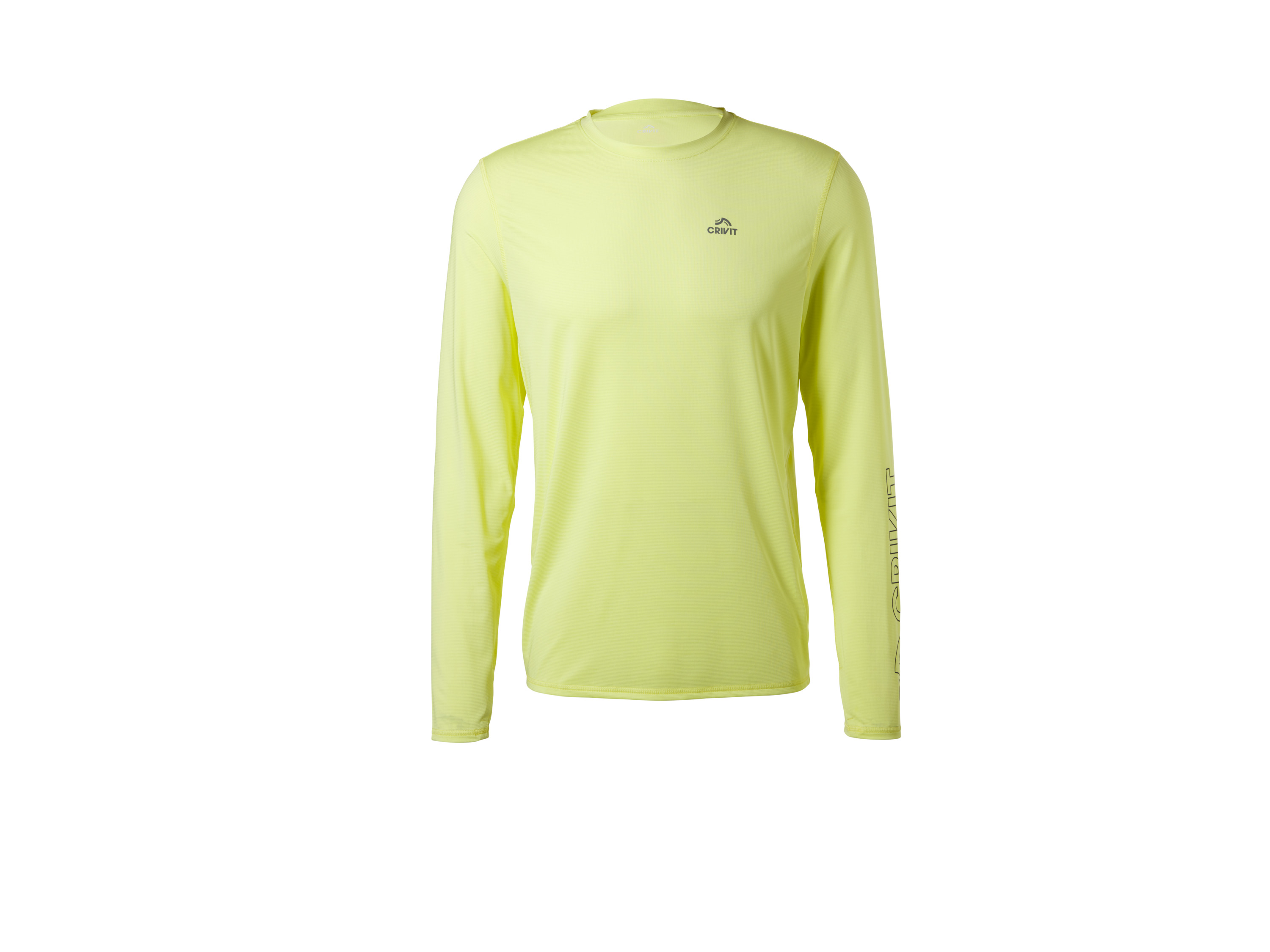 Crivit Pánské funkční triko s dlouhými rukávy Athletic Fit (žlutá, XL (56/58))