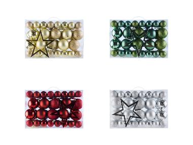LIVARNO home Ozdoby na vánoční stromek, 68dílná sada