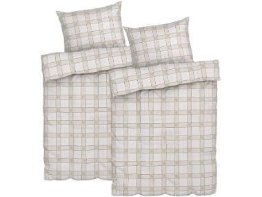 Sada ložního povlečení z mikrovláknitého saténu, 140 x 200 cm, 70 x 90 cm, kostka, 2dílná