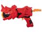 Červená vodní pistole Super Soaker Rapid Fire.