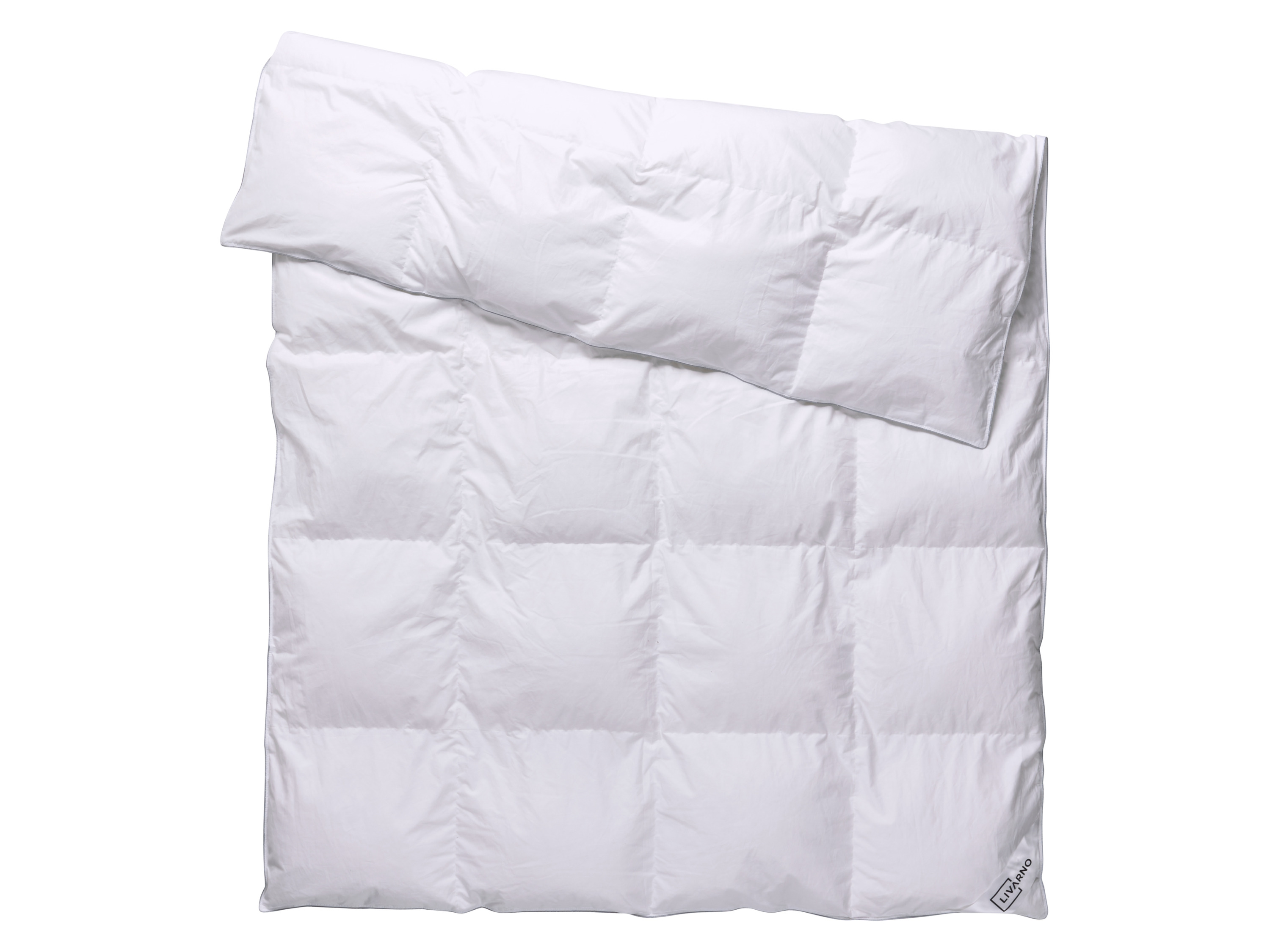 Livarno® Kazetová přikrývka z prachového peří, 200 x 220 cm