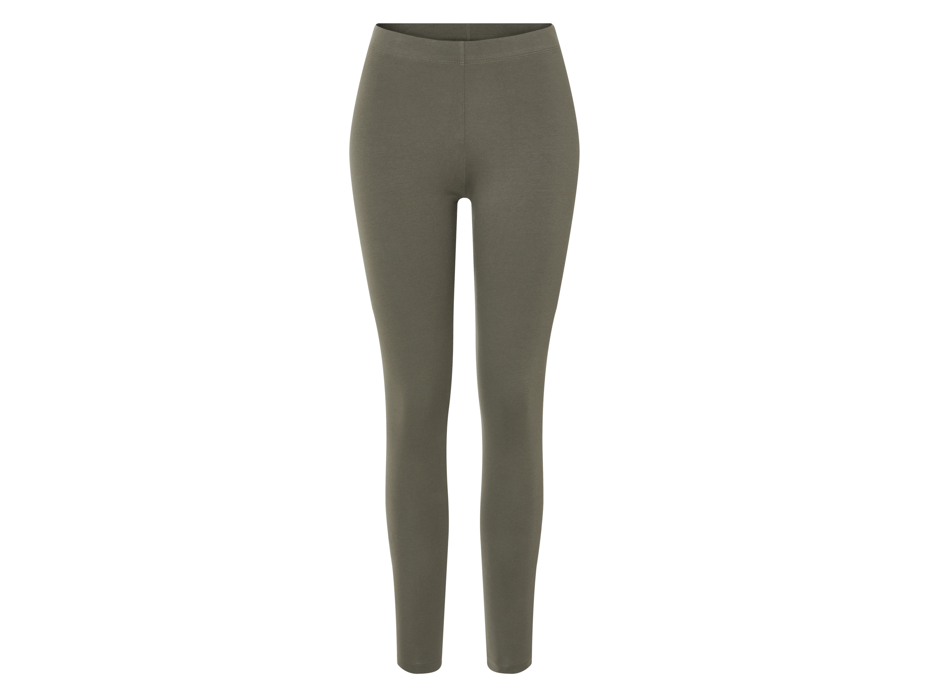 esmara® Dámské legíny s BIO bavlnou (khaki, S(36/38))