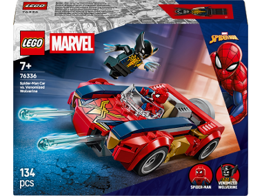 LEGO® DISNEY CLASSIC 76336 Spider-Man a auto vs. venomizovaný Wolverine