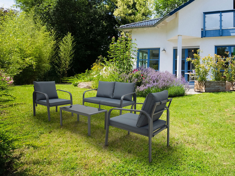  Zobrazit na celou obrazovku Quadrato Outdoor Zahradní sedací souprava Relaxa, 4dílná - Obrázek 2