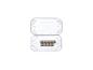 Magnety Parkside v otevřené průhledné úložné krabičce.