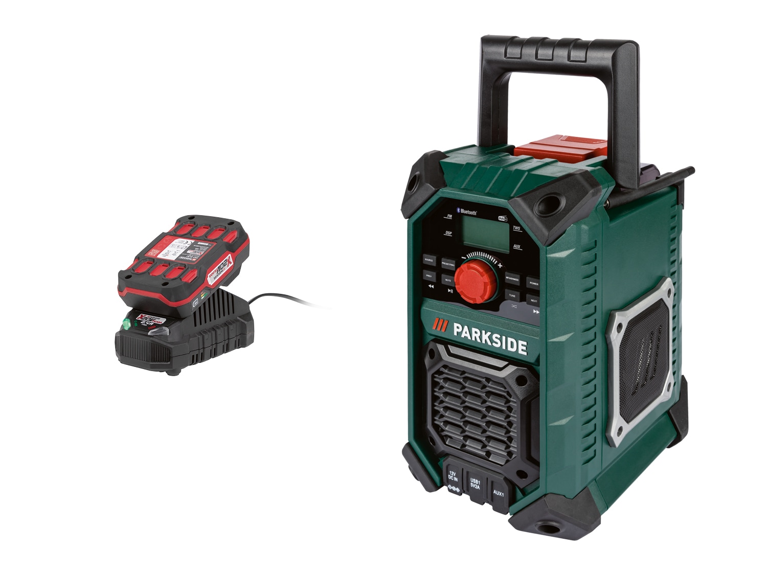 PARKSIDE® Aku stavební rádio PBRA 20-Li B1, 2 Ah