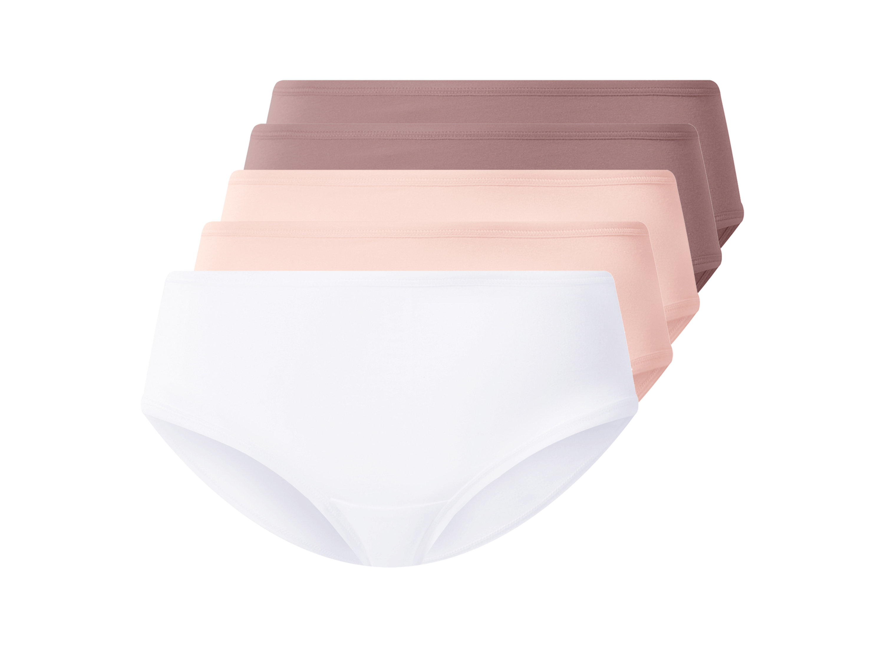 Esmara® Dámské kalhotky Hipster, 5 kusů (lila/růžová/bílá, M(40/42))