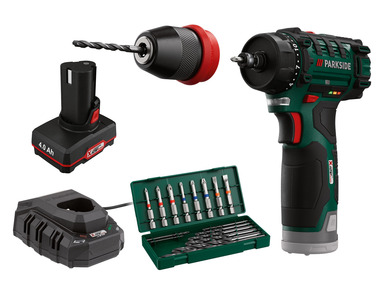 PARKSIDE® Aku vrtací šroubovák PBSA 12 D4, 4 Ah