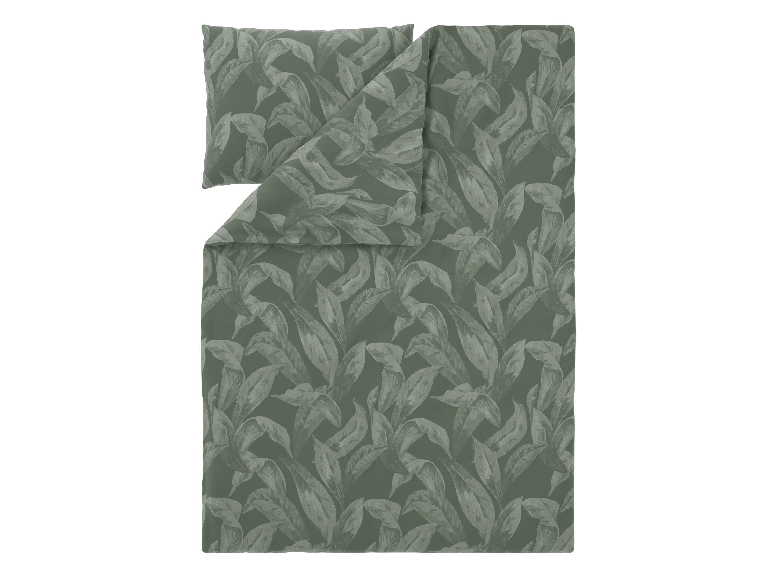 Livarno® Saténové ložní povlečení, 140 x 200 cm, 70 x 90 cm (zelená)