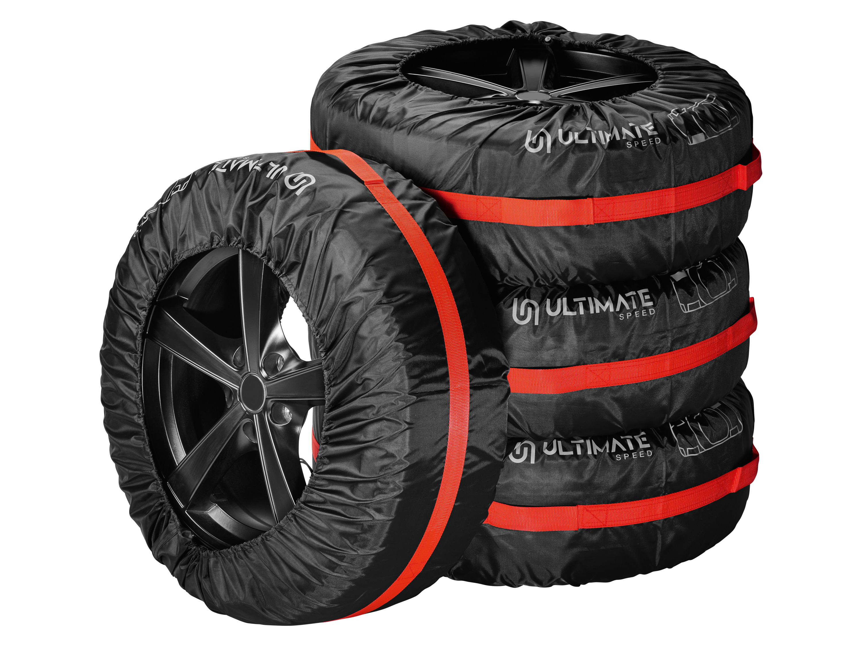 Ultimate Speed® Sada obalů na pneumatiky, 4dílná (16-19 palců)
