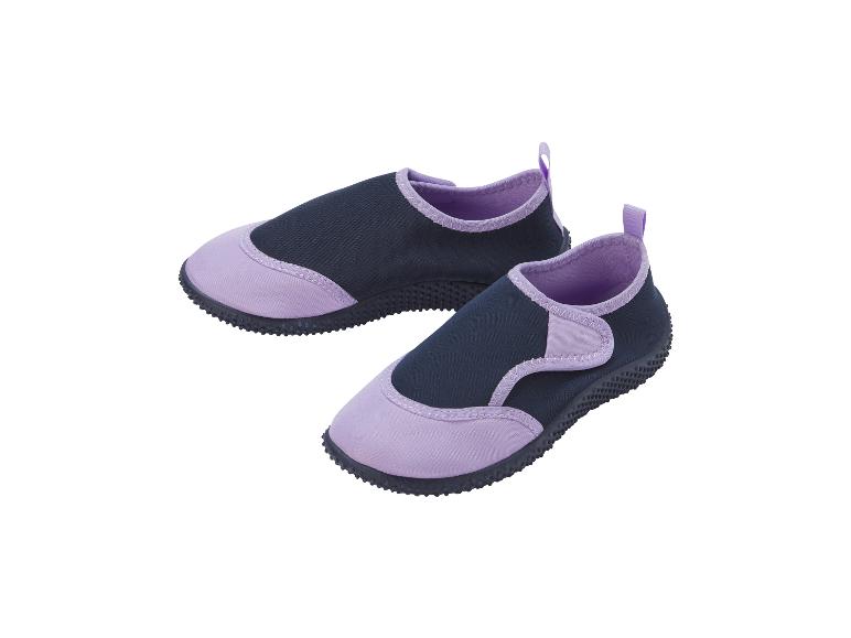 Fialové a černé dětské boty do vody