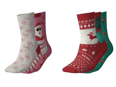 esmara® Dámské vánoční ponožky, 3 páry