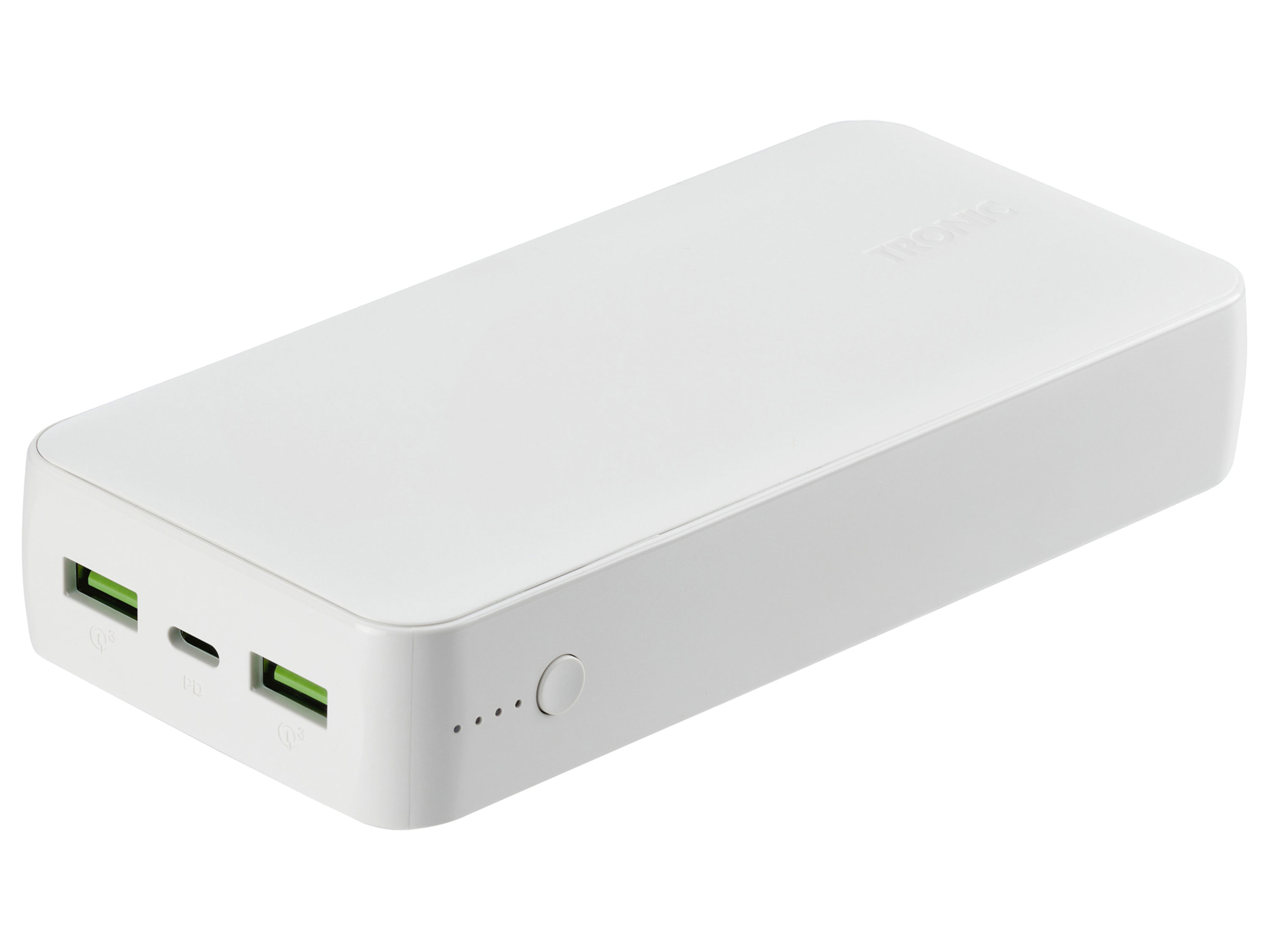 Tronic® Powerbanka 20 000 mAh, Usb-C PD, Usb-A, Smart Fast Charge (bílá)