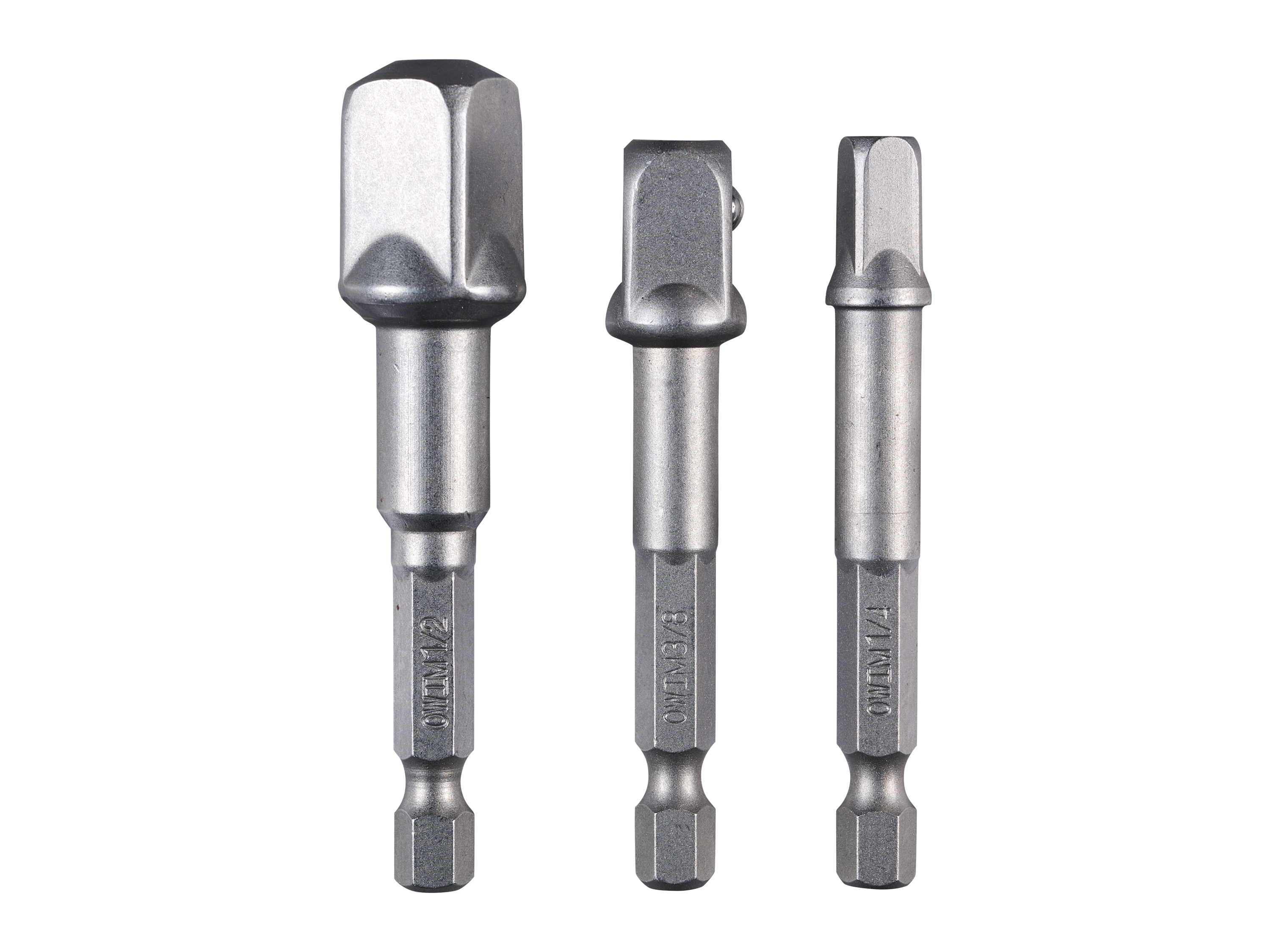 Parkside® Držák bitů / Sada čtyřhranných adaptérů / Sada bitů pro sádrokarton / Sada hloubkových dorazů (sada čtyřhranných adaptérů PVA 4 A1, 3dílná)