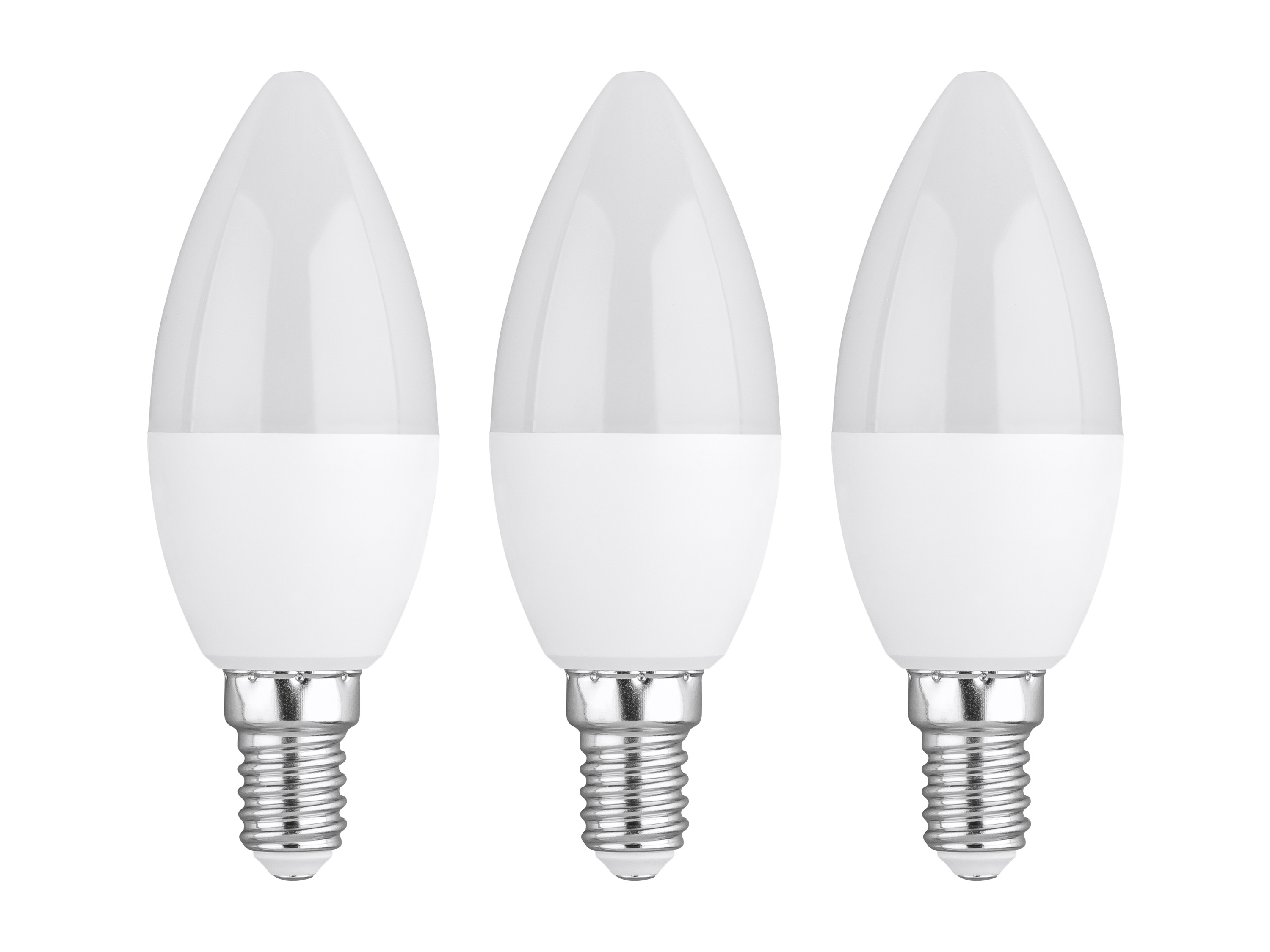 Livarno® LED žárovka, E14/E27 (4,2 W E14 svíčka, 3 kusy)