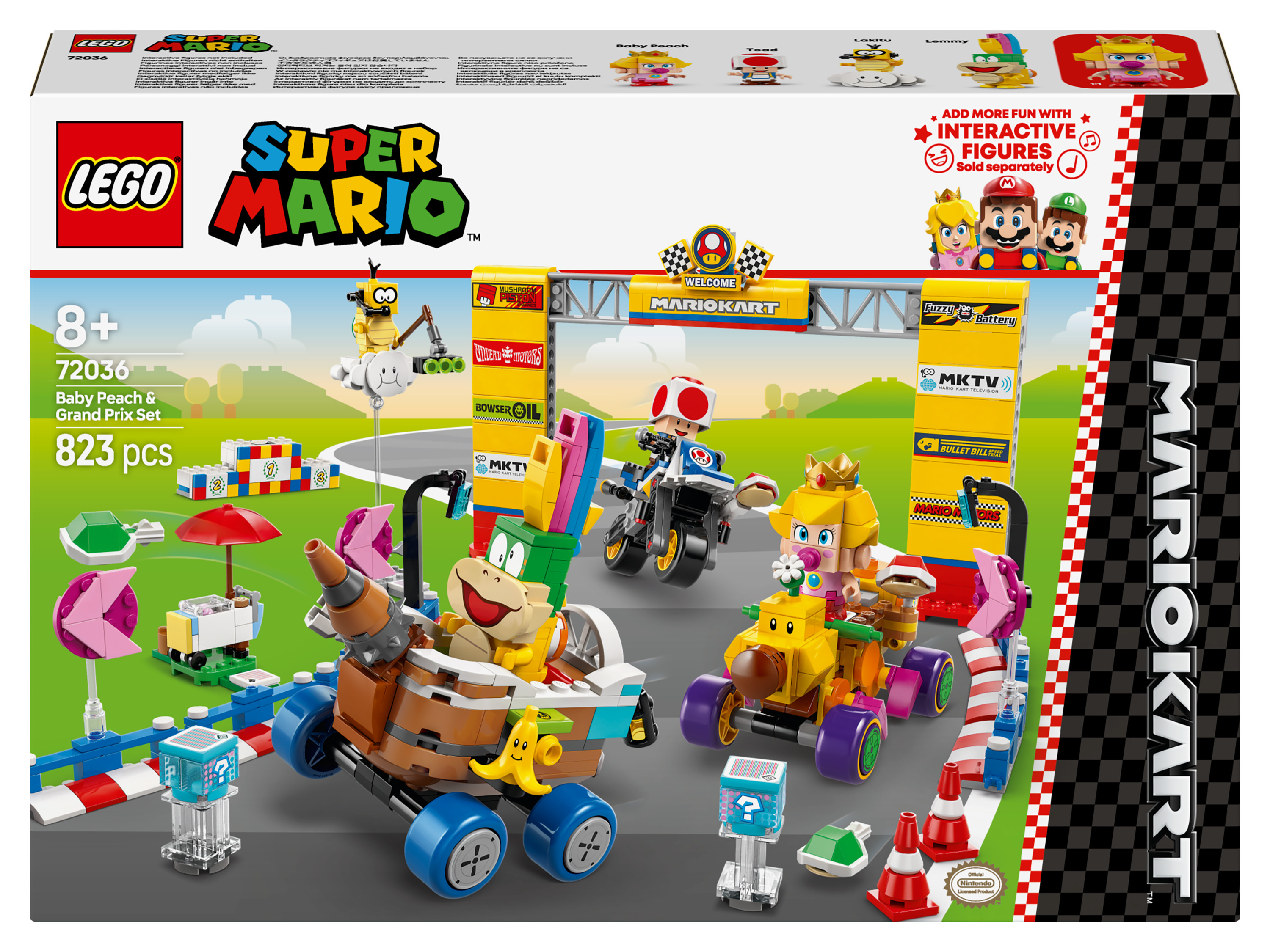 Lego® Super Mario 72036 Mario Kart™ – Baby Peach a sada Grand Prix