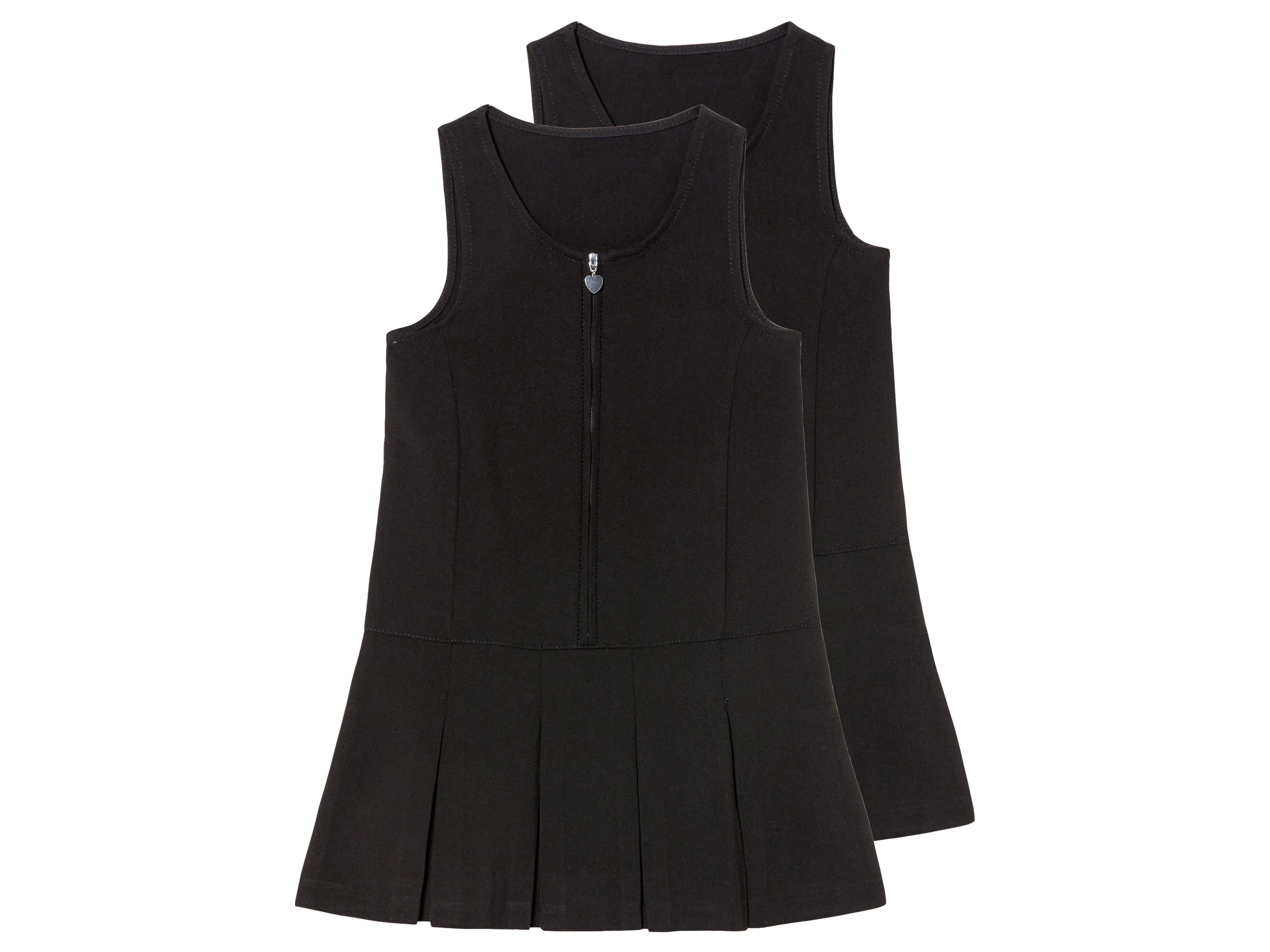 Dívčí šaty, 2 kusy (černá, 110)
