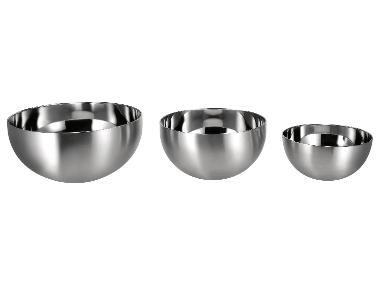 SILVERCREST® Sada mís z nerezové oceli, 3dílná