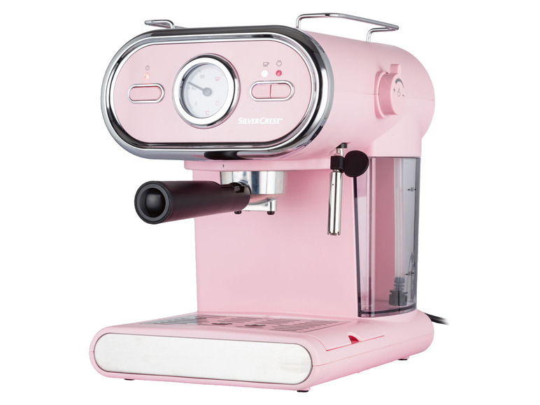  Zobrazit na celou obrazovku Sada espresso kávovaru SEM 1100 a 4 hrnků na kávu, růžová - Obrázek 3