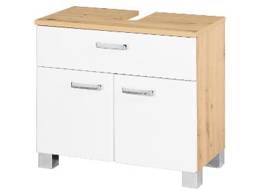 LIVARNO home Skříňka pod umyvadlo Palermo, bílá/dub