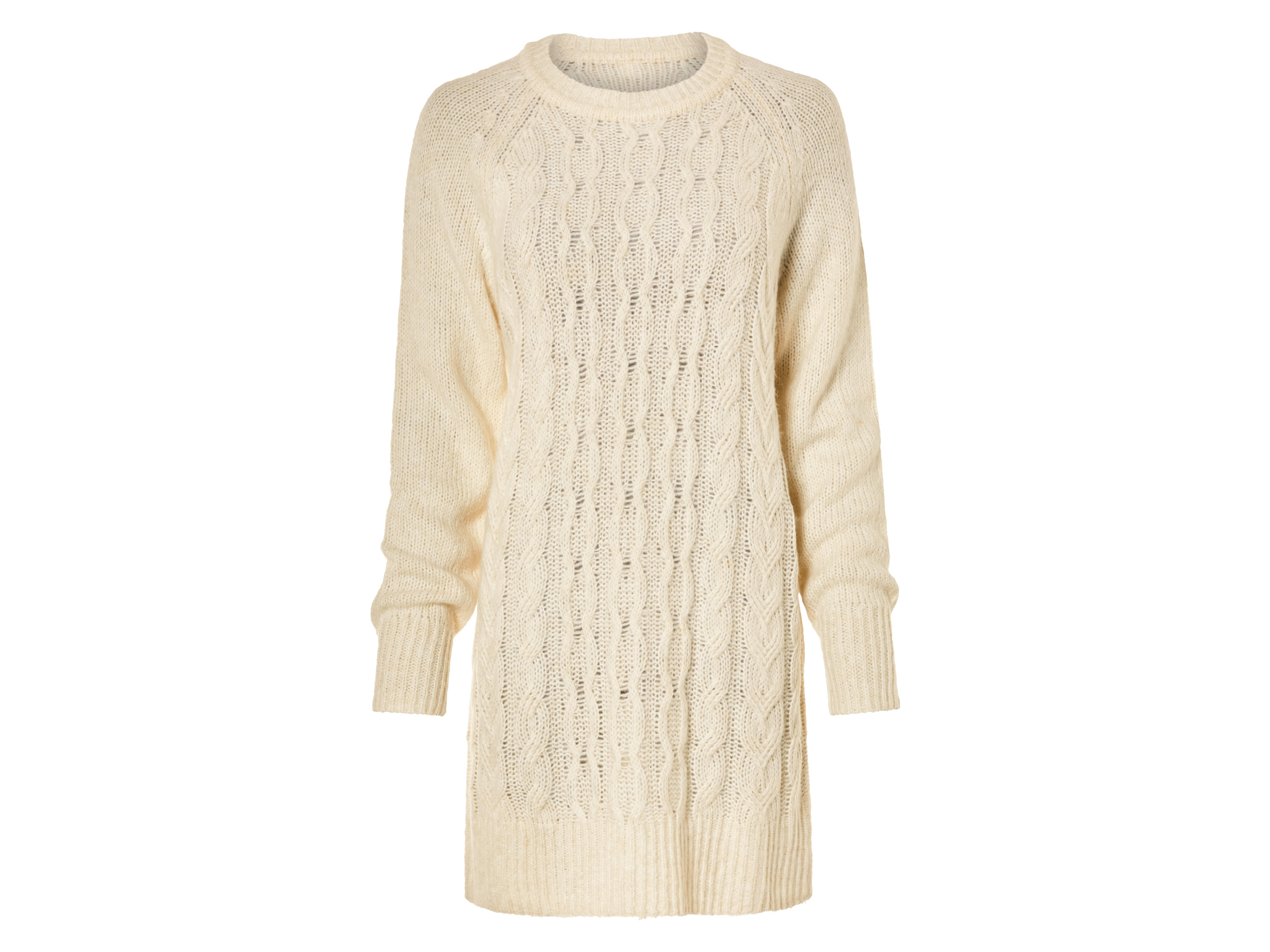 esmara® Dámské pletené šaty (M (40/42), krémová)