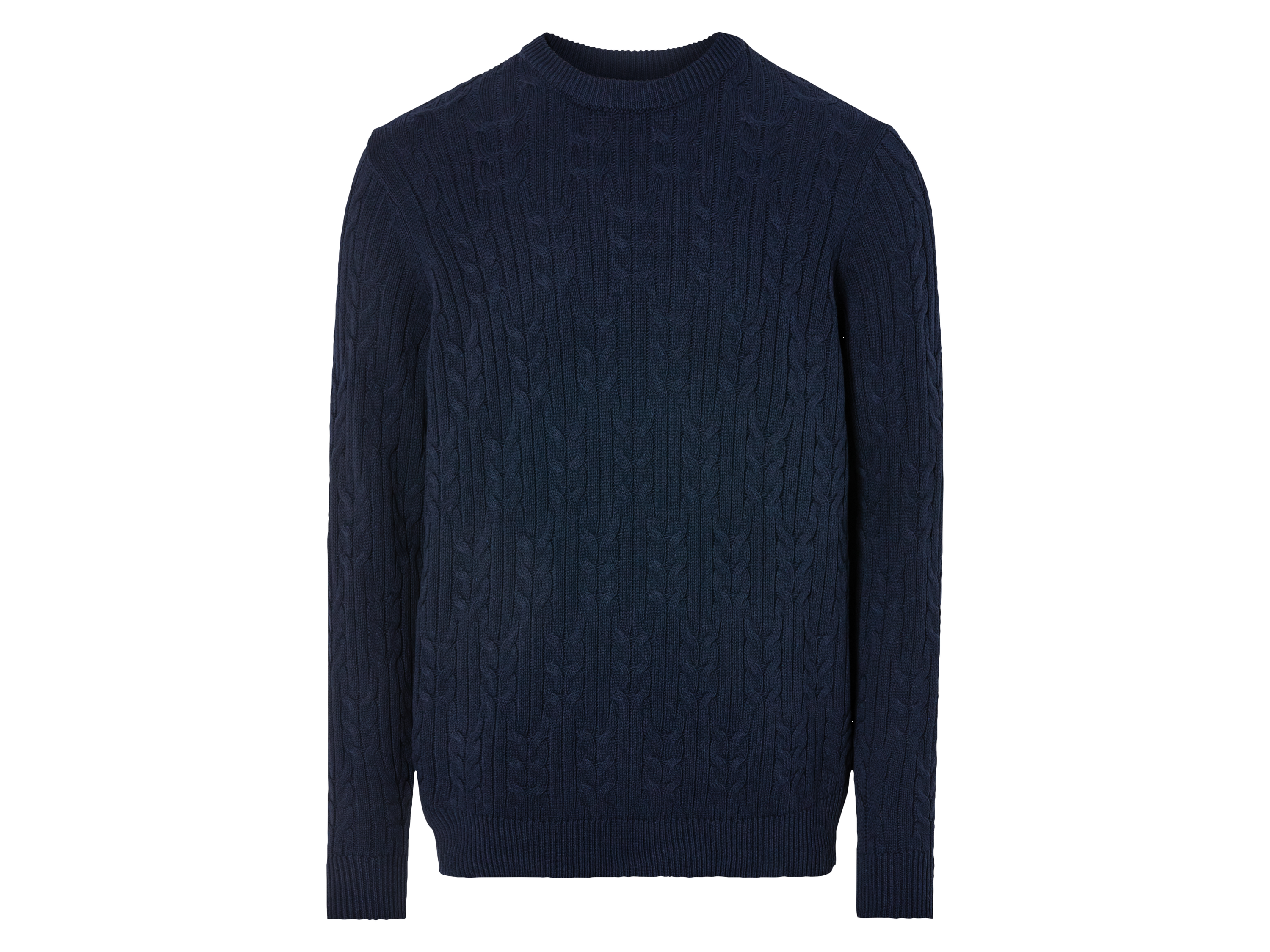 Livergy® Pánský pletený svetr (XL (56/58), tmavě modrá)