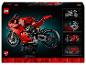 Krabička LEGO Technic Ducati Panigale V4 R s detaily modelu a specifikacemi.