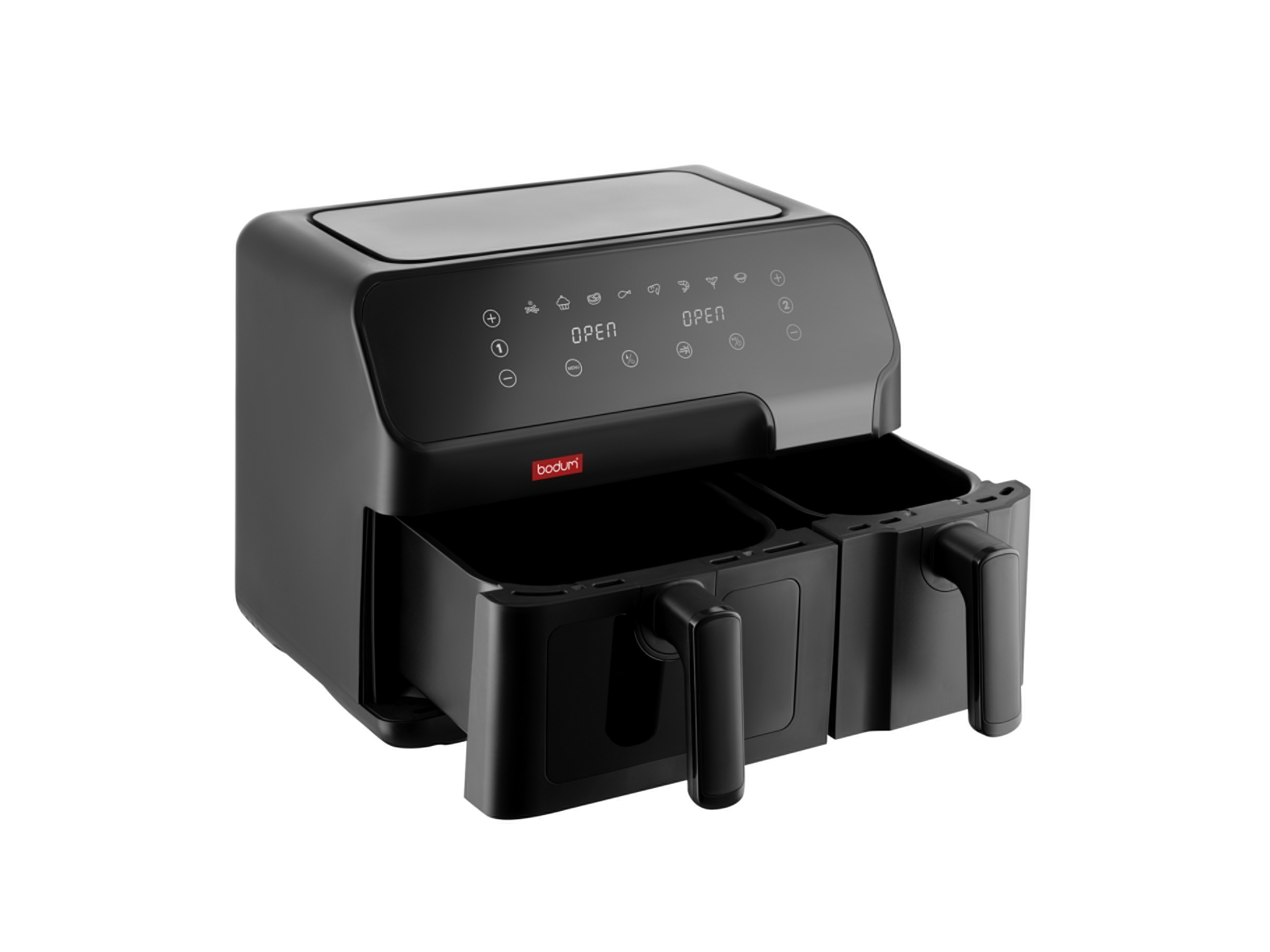 Bodum Melior Horkovzdušná fritéza L 12331-01Euro, 2 zásuvky 5,1 l a 3,2 l, 2700 W