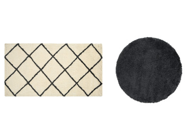 LIVARNO home Koberec s dlouhým vlasem, 80 x 150 cm / Ø 100 cm