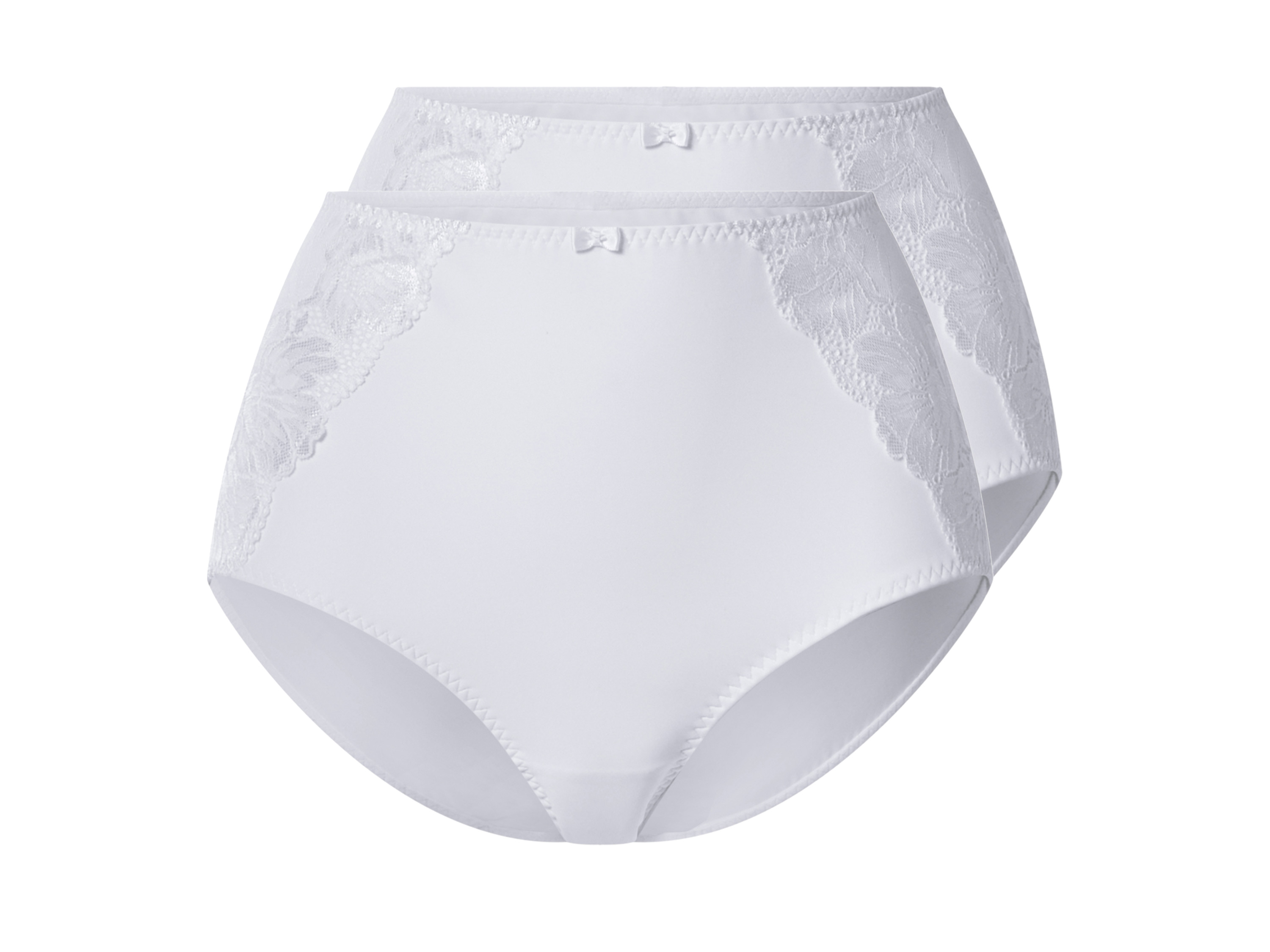 esmara® Dámské tvarující kalhotky s vysokým pasem, 2 kusy (bílá, S(36/38))