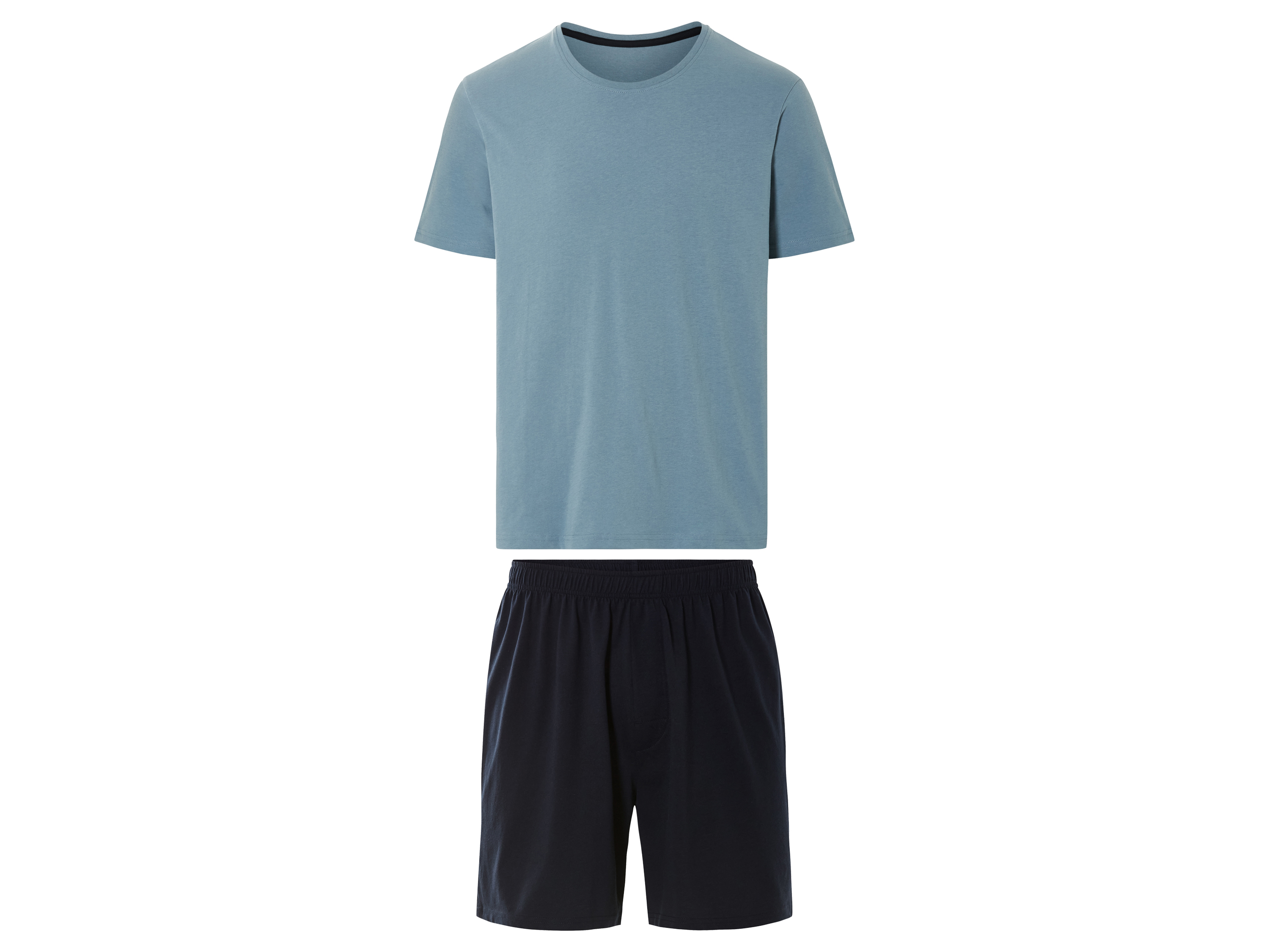 Livergy® Pánské pyžamo, s vysokým podílem bavlny (modrá / navy modrá, S (44/46))