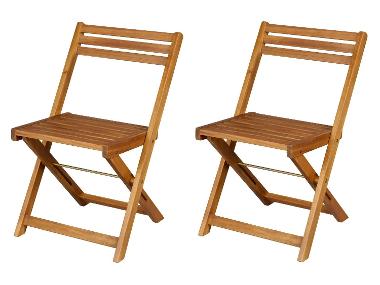 Skládací židle Sevilla, akácie, 2 kusy