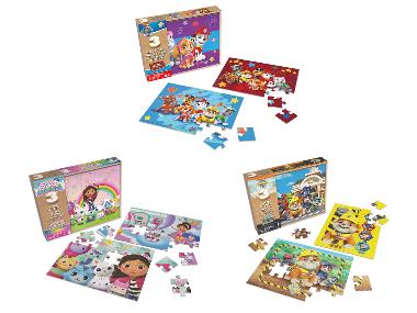 Spinmaster Dřevěné puzzle Tlapková patrola / Gábinin kouzelný domek