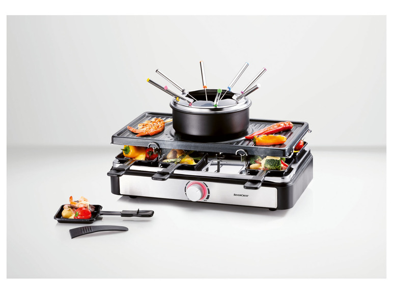  Zobrazit na celou obrazovku SILVERCREST® KITCHEN TOOLS Kombinovaný gril na fondue a raclette SRFG 1400 A1 - Obrázek 5