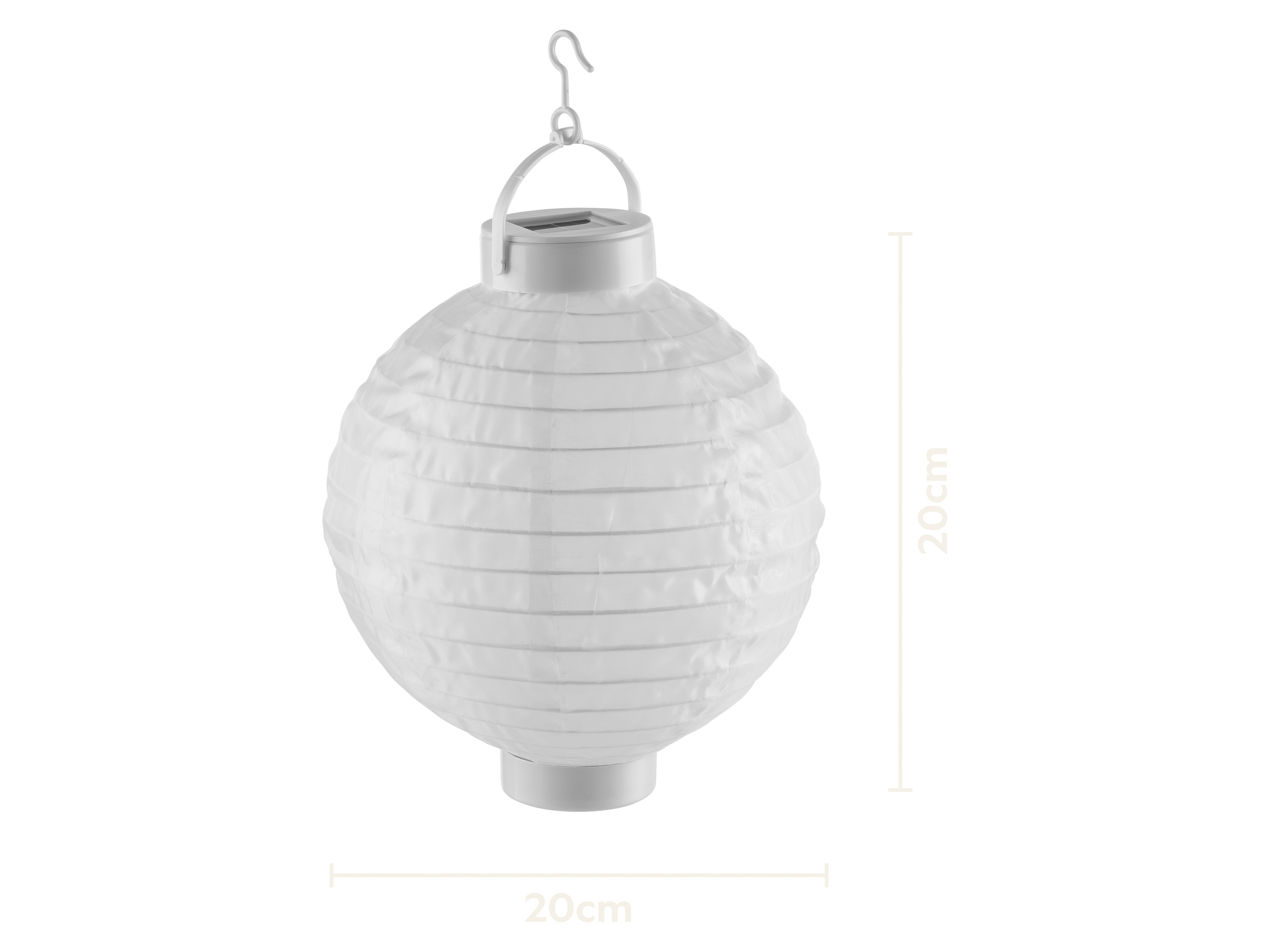 Livarno® Solární LED lampion (kulatá/bílá)