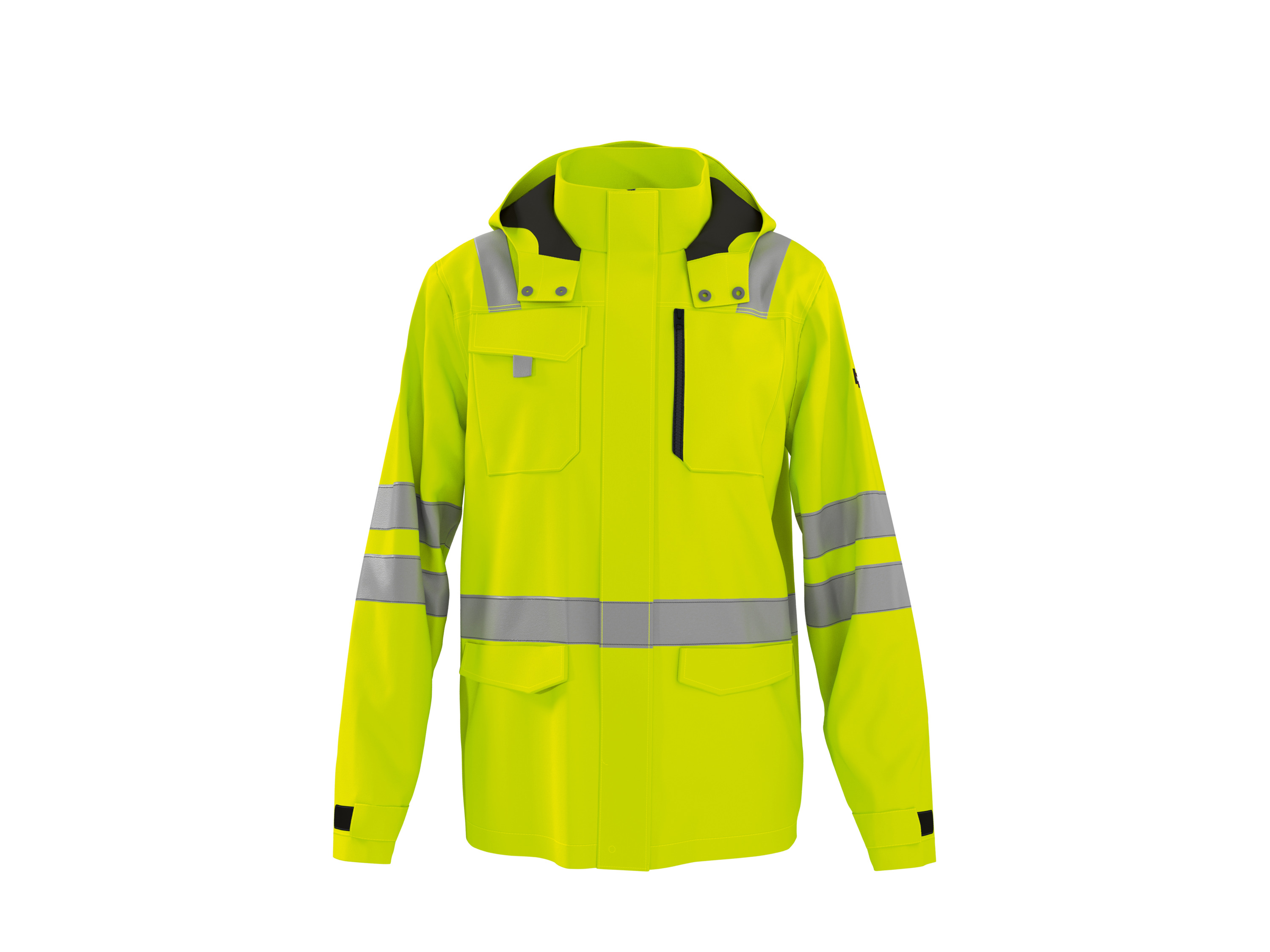 Parkside Performance® Pánská softshellová výstražná bunda (žlutá, L (52/54))