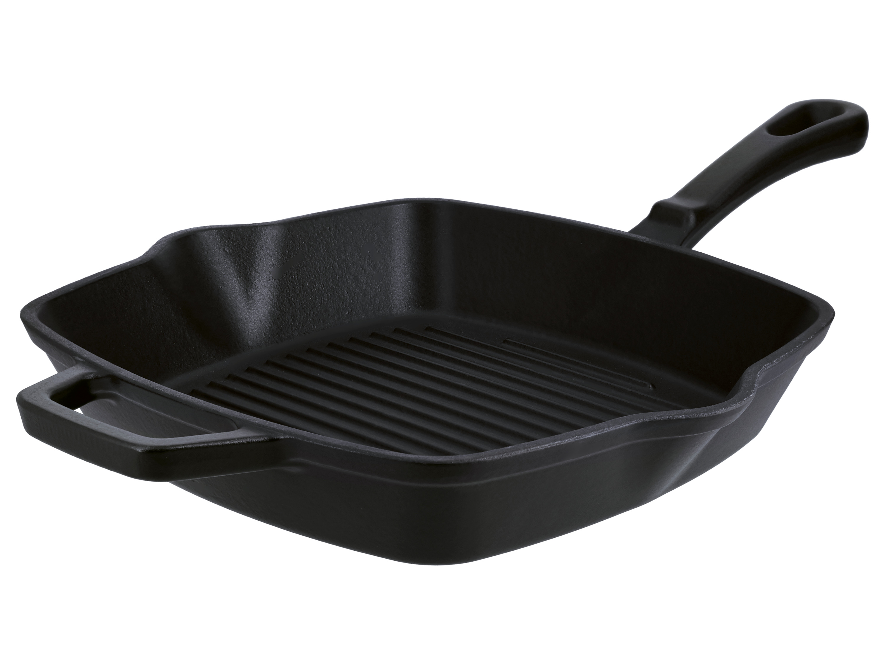Silvercrest® Litinová grilovací pánev Premium, Ø 25 cm (hranatá, černá)