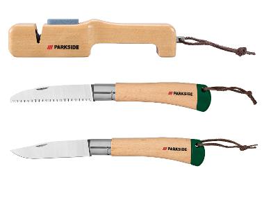 PARKSIDE® Brousek na sekery a nože / Sklápěcí pilka na větve / Zahradní nůž