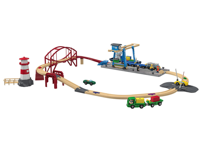  Zobrazit na celou obrazovku Playtive Dřevěná železnice Přístav - Obrázek 1