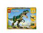 LEGO Creator sada 3 v 1 s Tyranosaurem Rexem, Pterodaktylem a Triceratopsem.