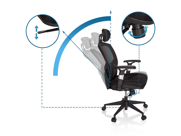  Zobrazit na celou obrazovku hjh OFFICE Kancelářská židle VENUS BASE - Obrázek 3