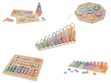 LUPILU® Dřevěná hračka ve stylu Montessori