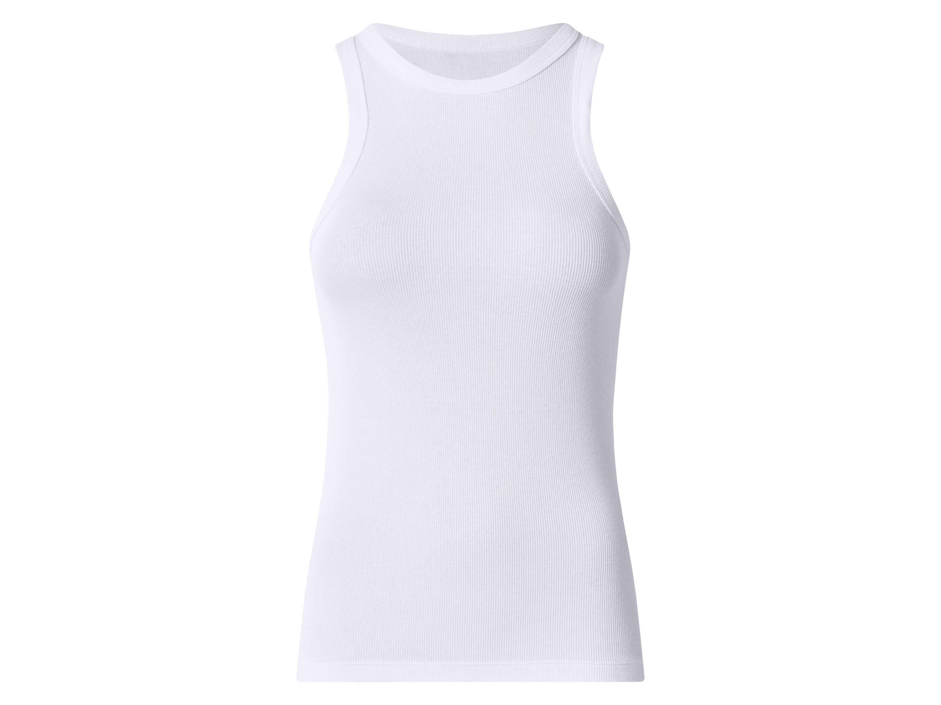 esmara® Dámské vroubkované tílko s BIO bavlnou (bílá, S(36/38))